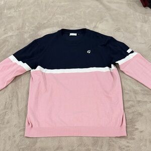 Taylormade Golf Men's Navy & Pink Sweater - Size L
